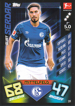 Suat Serdar Schalke 04 2019/20 Topps MA Bundesliga #304